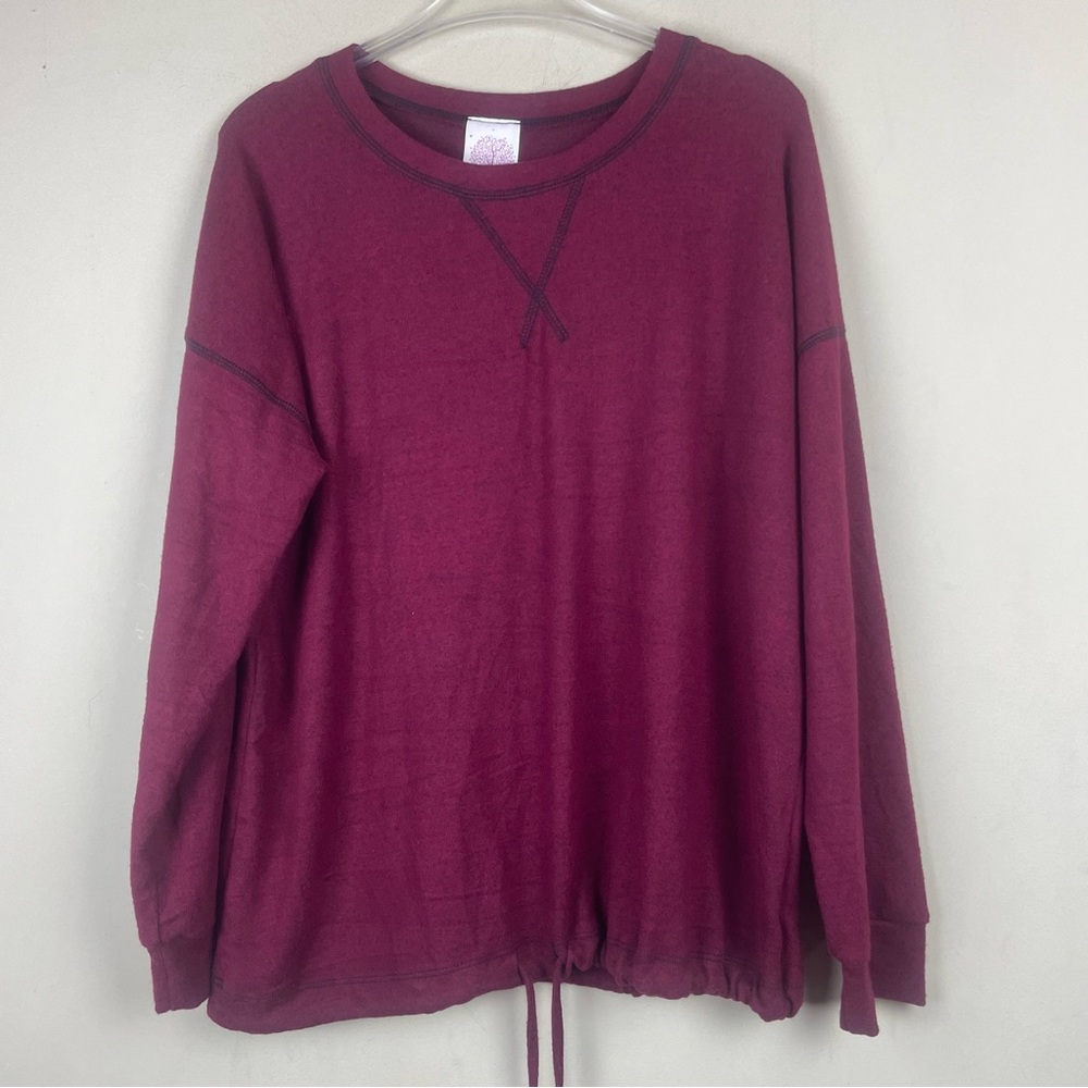Nwot Freeloader Maroon Pullover Drawstring Waist … - image 4